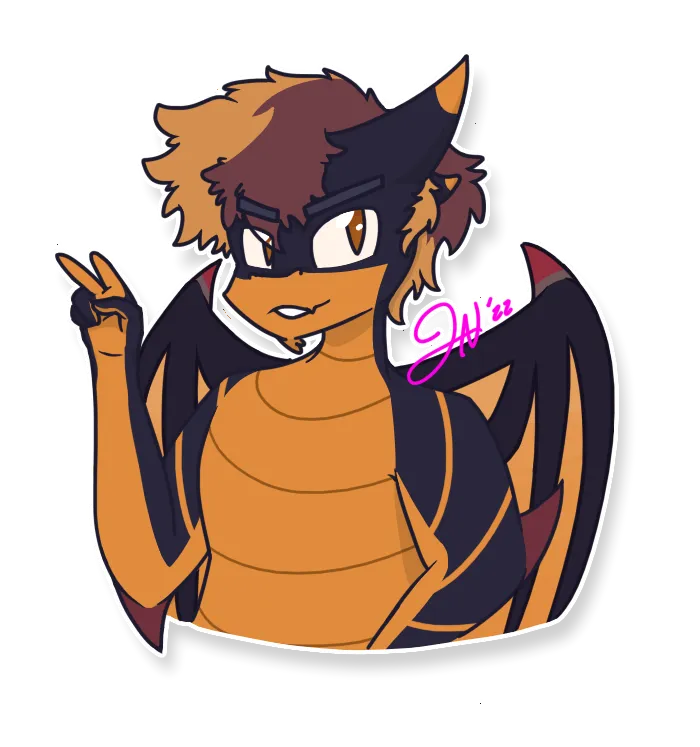 A drawing of Shunnersick's Dragon OC